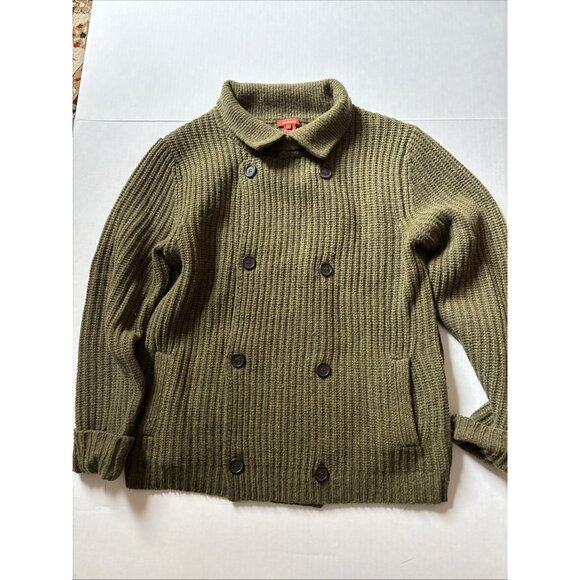 Sundance Green Heavy Sweater Size Large Lambswool - Picture 4 of 7